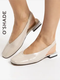 Туфли слингбэки на низком каблуке O`SHADE 314926403 купить за 1 770 ₽ в интернет‑магазине Wildberries