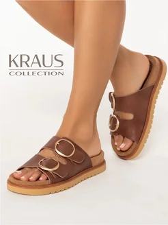 Шлепанцы женские кожаные KRAUS Collection 322495430 купить за 3 040 ₽ в интернет‑магазине Wildberries