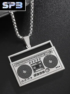Ретро магнитофон подвеска на цепочке Серьги & Подвески & Браслеты 371254604 купить за 463 ₽ в интернет‑магазине Wildberries