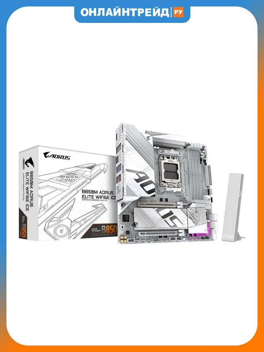 Материнская плата B850M AORUS ELITE WIFI6E ICE (AM5, mATX)